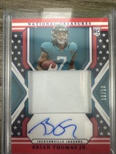 Brian Thomas Jr BTJ National Treasures FOTL Book End Auto Patch RC 10/10