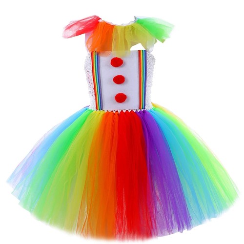 Nuevos disfraces de Halloween para niñas acto de circo payasos vestidos elegantes para niños - Imagen 4 de 10