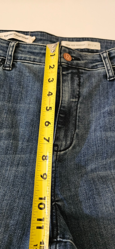 Pilcro Jeans Damen 31 Blau High Rise Bootcut Anthropologie Denim Stretch Knopf - Bild 8 von 9