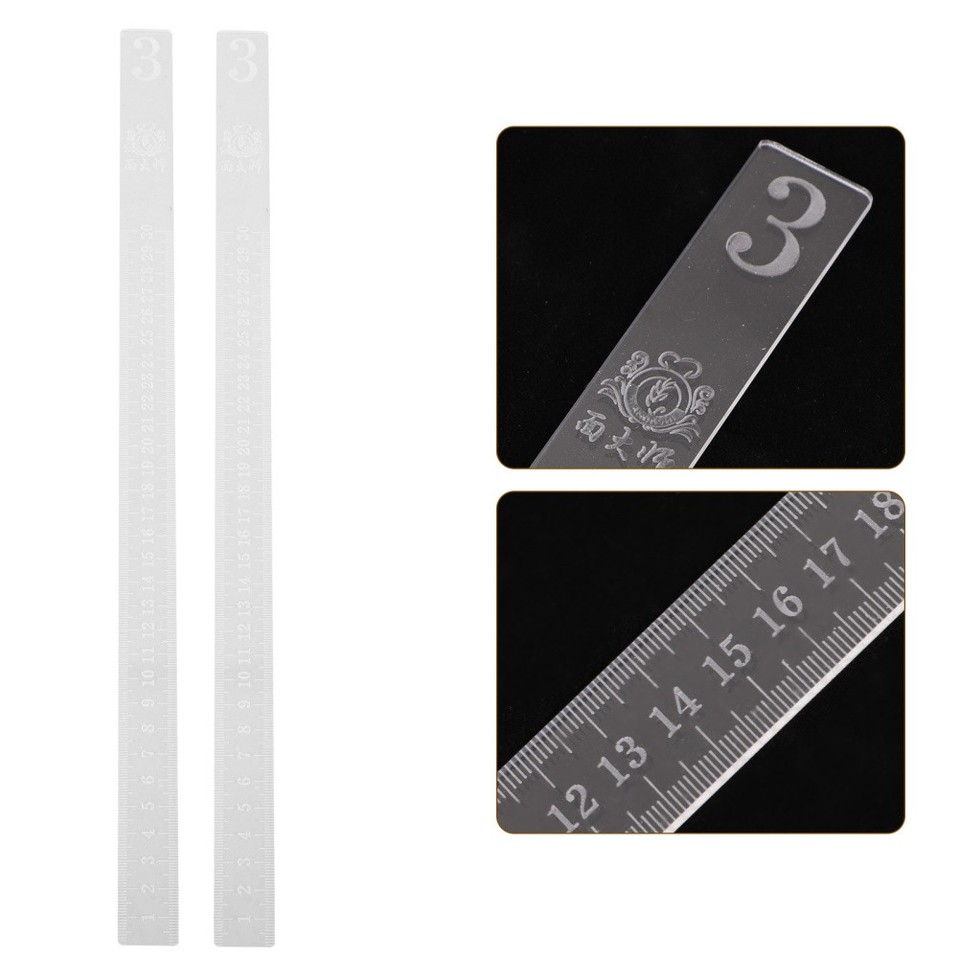 2 Pcs Cookie Guide Rolling Pin Dough Ruler Biscuits Baking Leveling | eBay