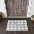 Annie Buffalo Check Grey Welcome Indoor/Outdoor Rug Rect 24x36 VHC Brands