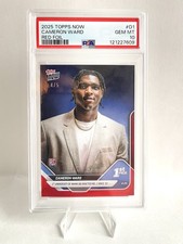 2025 Topps Now #D-1 Cameron Ward - Red Foil 4/5 PSA 10 Pop 1 Cam Ward Titans
