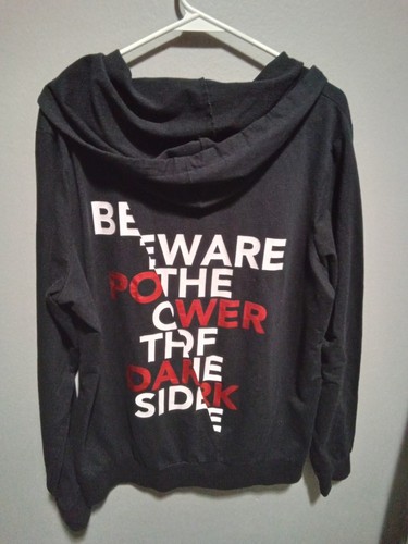 Mens XXL Star Wars Black and Red Zip-Up Hoodie - Picture 3 of 3