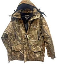 Arctic Shield - Camo Warm Hunting Hooded Jacket, 6 Front Pockets, Men's S: Large