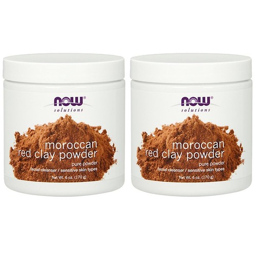 2 x NOW Mediterranean Red Clay Powder 6 oz, Clearance for Best By 12/2025 - Picture 1 of 2