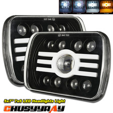 7x6" LED Headlight Hi/Lo Beam 6000k for GMC Savana 1500 2500 3500 Safari Van