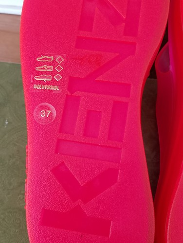 KENZO K- BEACH FLIP FLOP RED Size US 6. EUR 37 - Picture 7 of 8