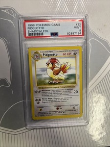 1999 Pokemon Game Shadowless #22 Pidgeotto PSA 9 MINT WOTC