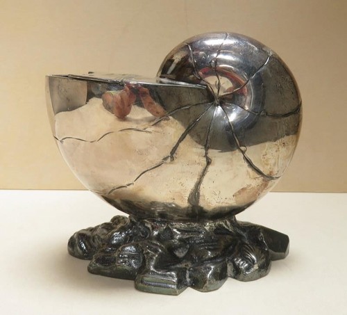 Atkins Brothers Sheffield Silber Teller Nautilus Muschel Löffel Wärmer