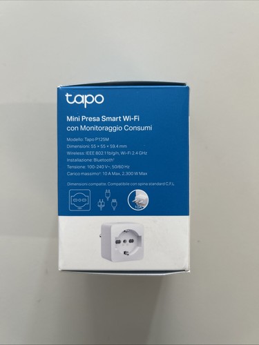 TP-Link Tapo P125M Matter Presa Smart Italiana, Monitoraggio Energia, WiFi Intel - Imagen 2 de 6