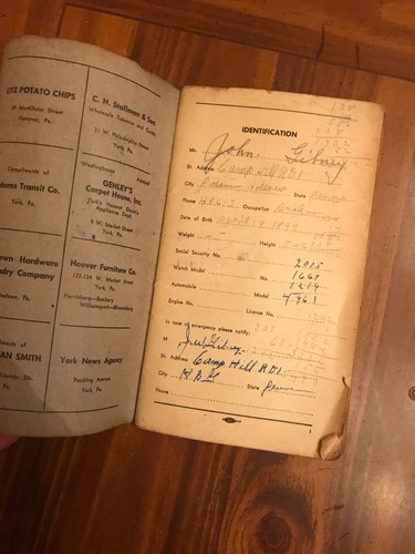 FISCHER'S RAILROADERS TIME BOOK 1946 J.L.FISCHER HARRISBURG PA, - Picture 3 of 4