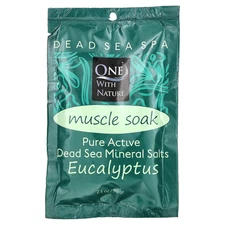 Dead Sea Spa, Mineral Salts, Muscle Soak, Eucalyptus, 2.5 oz (70 g)