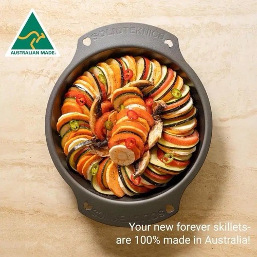 9.5" AUS-ION Lightning Oven-To-Table Dual Handle Wrought Iron Pan - Picture 5 of 14