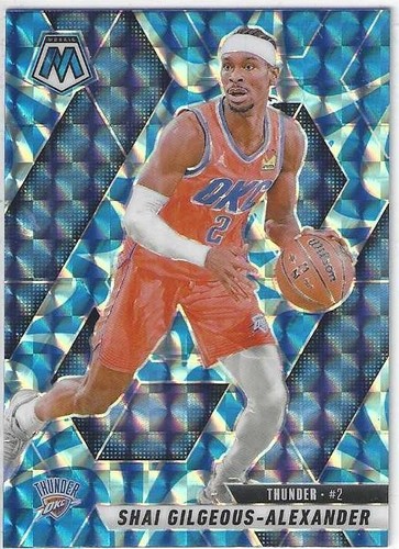 2024-25 Mosaico Shai Gilgeous-Alexander Ok City Thunder Reactive Blue Prizm # 38 - Imagen 1 de 2