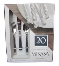 Mikasa 5100239 Italian Countryside 20-Piece Stainless Steel Flatware Set
