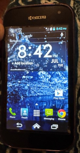 Kyocera Hydro C6522 (Unlocked) 4GB Black Excellent Used Fast Ship Vintage Rare - Picture 1 of 5