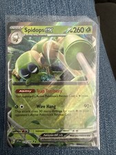 Pokemon TCG Scarlet & Violet Spidops EX Holo Rare Card 19/198
