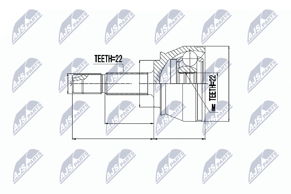 Joint set, driveshaft/ outer suitable for Fiat Doblo/Doblo Cargo 1.2, 1.6, 1.9D - Image 3