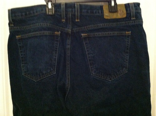 Mens Members Mark Dark Wash Denim Jeans 38x30 more like 37.5x29.5 - Picture 6 of 8