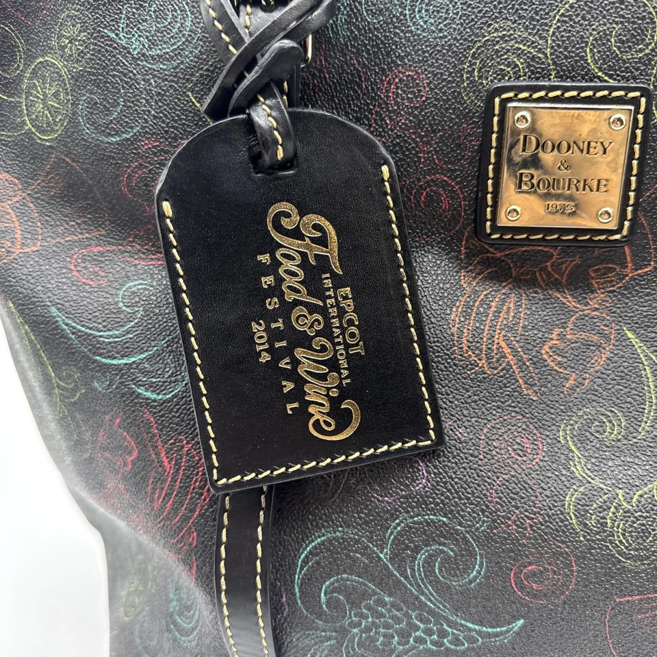 Disney Dooney & Bourke Food & Wine Festival Mickey Letter Carrier Crossbody - Image 2 of 4