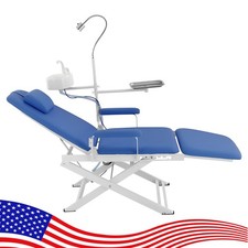 Dental Portable Folding Chair LED Light For Air Turbine Unit 4 Hole