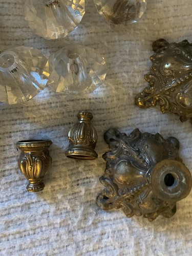 Vintage Lamp Parts Lot –Spacers--bases--Parts - Picture 2 of 4