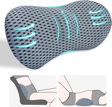 Lumbar support pillow, relieves lower back pain, ergonomic streamlined car seat