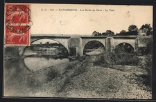 CPA Navarrenx, Les Bords du Gave, Le Pont 1912 