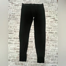 UNIQLO Pants Heattech Men's Thermal Base Layer Black Thin Leggings Active XL