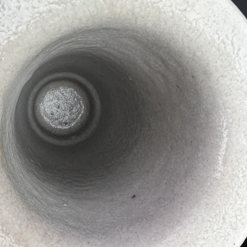 Mid Century Ikebana Vase Keramik weiß Japan Kabin minimalistisch Vintage 10 Zoll - Bild 17 von 22