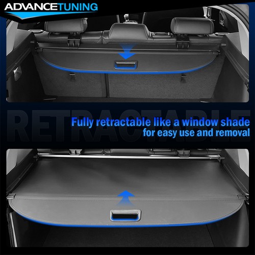 Fits 20-22 Tesla Model Y Retractable Rear Trunk Cargo Cover Luggage Shade Shield - Picture 13 of 14