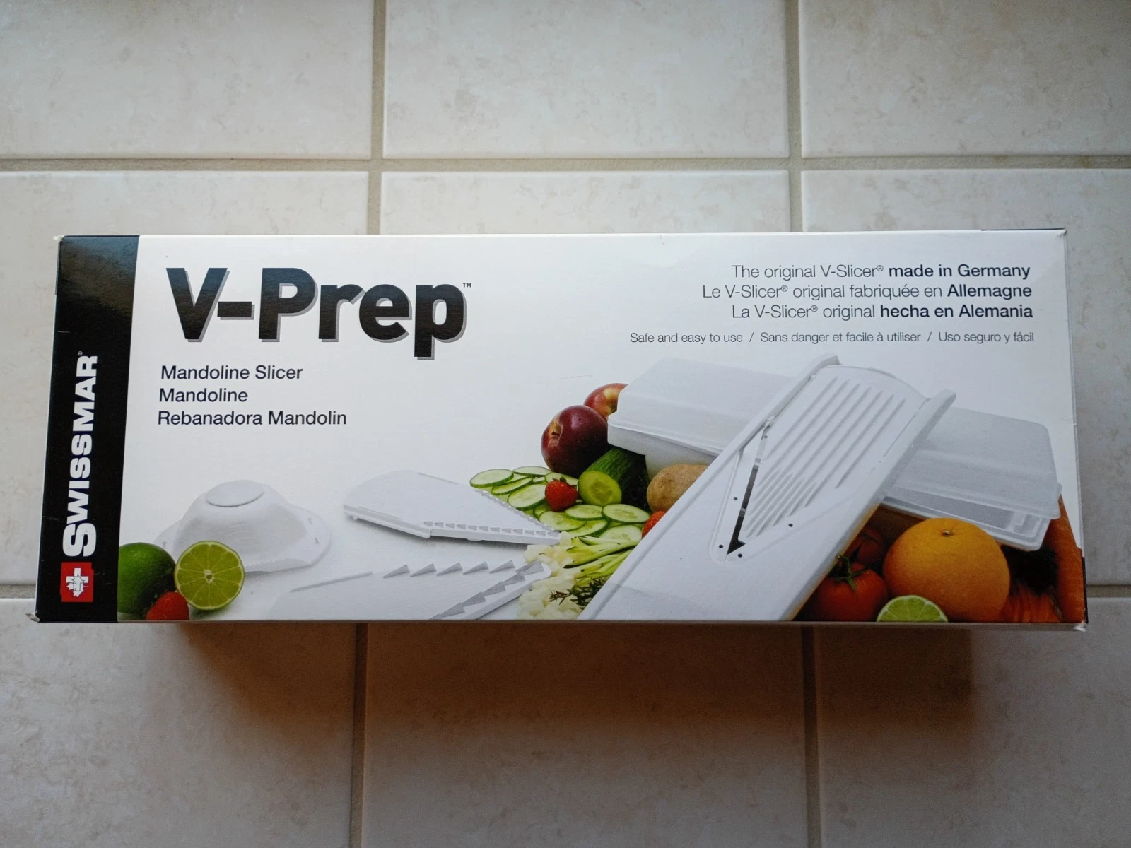 SWISSMAR V-Prep Mandoline Food Slicer Set With Stainless Steel Blades NEW
