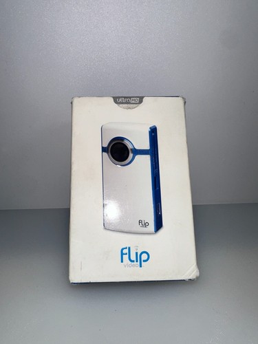 CISCO Flip Video U260 UltraHD 4 GB Camcorder REC 1HR-White and Blue Model U260BL - Picture 6 of 7