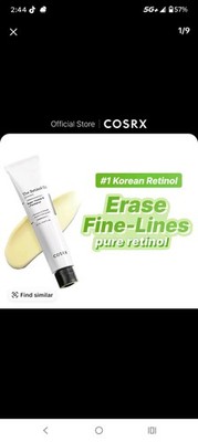 COSRX The Retinol 0.1 Cream 20ml Korean Skincare Anti Aging Treatment
