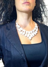 Mondstein Halskette Collier | Echtschmuck Damen | Naturstein Neu