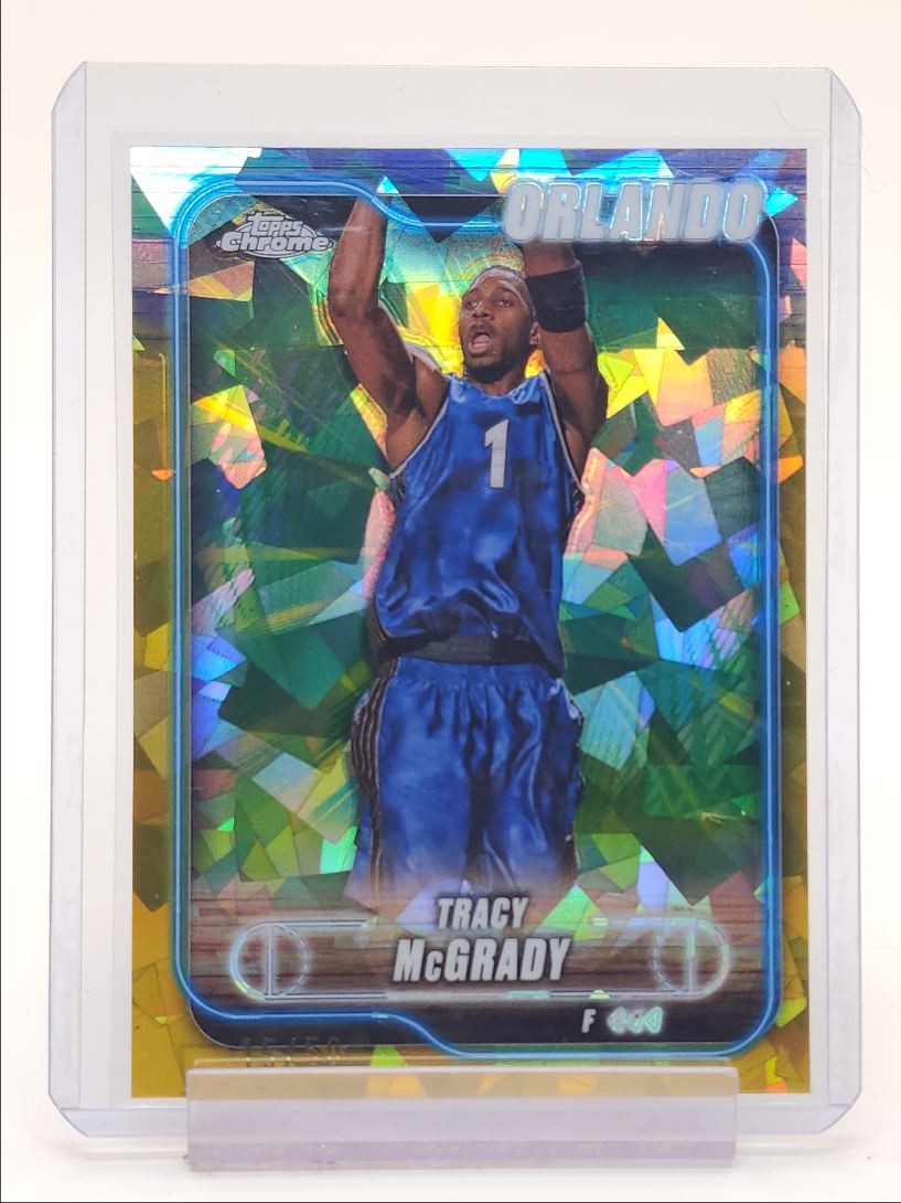 TRACY MCGRADY 2024-25 TOPPS CHROME SAPPHIRE GOLD REFRACTOR #42 /50 Q2554