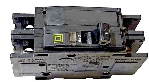 SQUARE D QOU2605258RHP Circuit Breaker 2 Pole, 60 Amp, 120/240Vac - Imagen 15 de 16