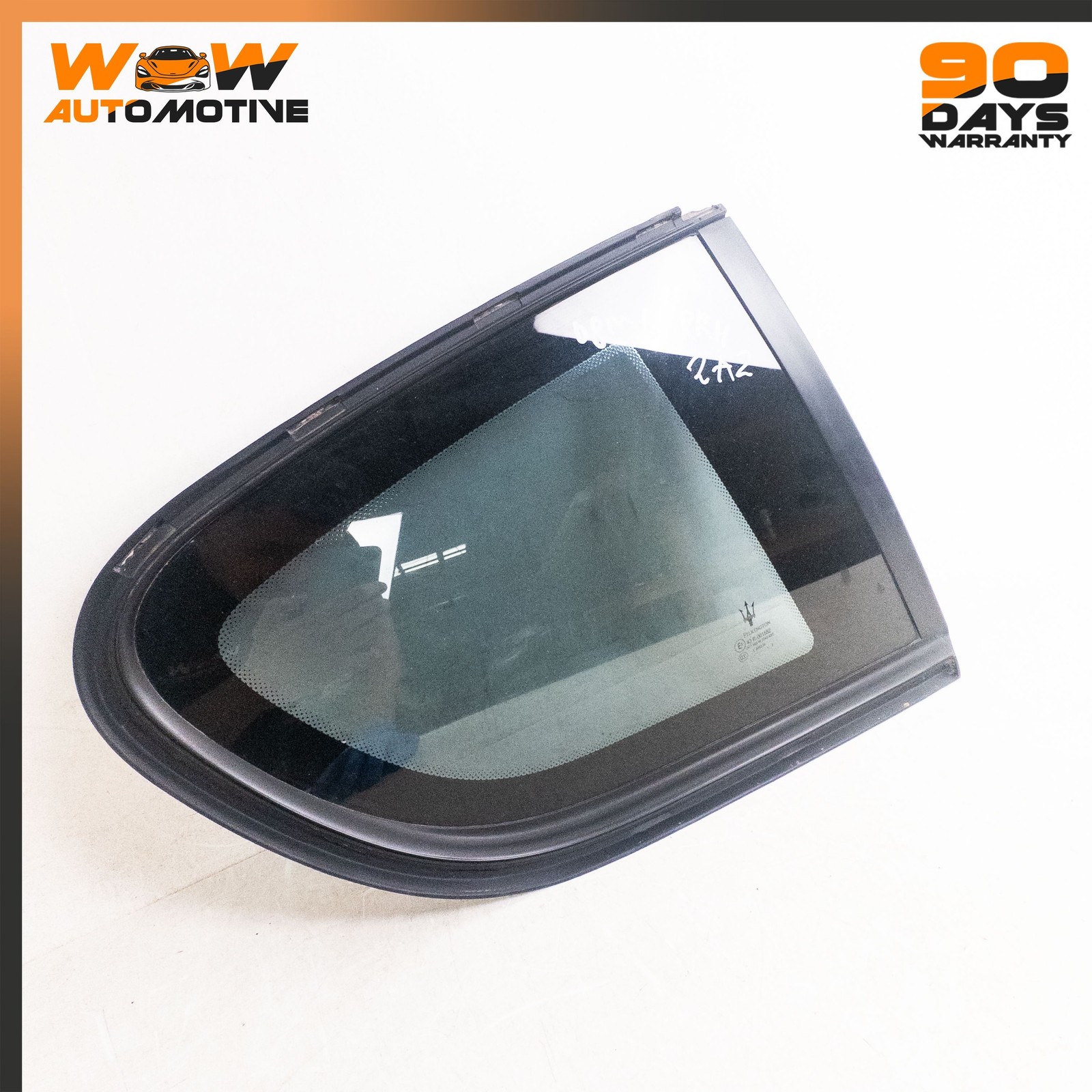 08-19 MASERATI GRANTURISMO REAR RIGHT PASSENGER SIDE WINDOW QUARTER GLASS OEM