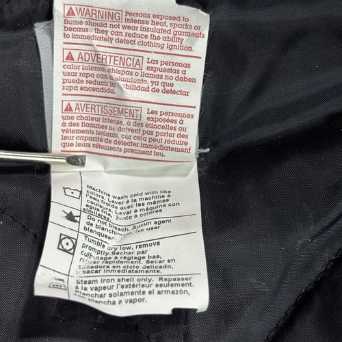 Vtg CARHARTT Canvas Duck VEST Quilt Lined USA Rib Collar Black Sz L Union V01 - Picture 10 of 16