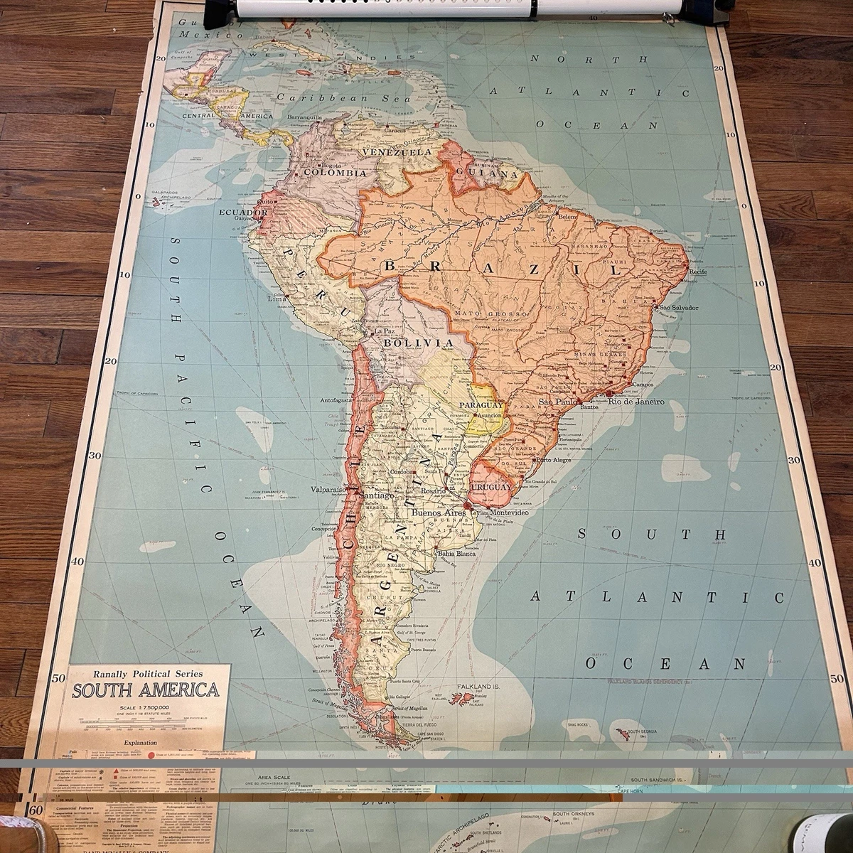 Rand McNally & Co. 1940-1949 Date Range Antique Maps, Atlases