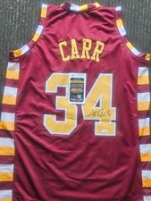 Austin Carr Signed Maroon Jersey JSA