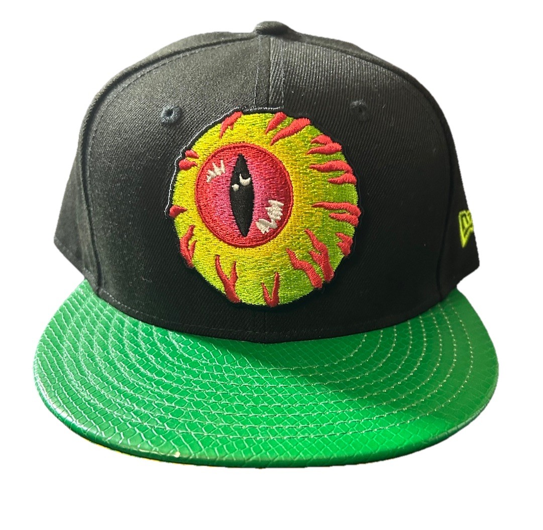 RARE New Era Mishka Mortal Kombat Reptile Fitted Hat Size 7 3/4