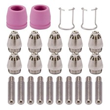 24 PCS Plasma Cutter Cutting Torch Tip Nozzles Consumables Kit -60 WSD-60 E1D2