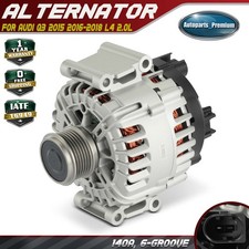 Alternator for Audi Q3 2015-2018 L4 2.0L 140A 14V CW 6-Groove DOHC Turbocharged