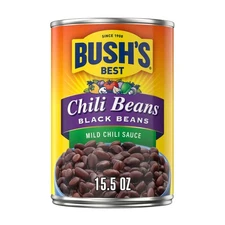 Bush's Chili Beans: Black Beans in Mild Chili Sauce, 15.5 Ounce