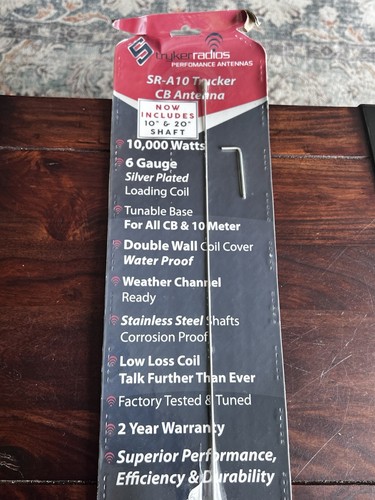 Stryker SRA10 High Performance CB,10Meter 10,000 Watt Antenna 10"&20" Shafts NEW - Picture 5 of 6
