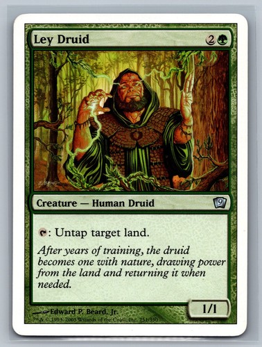 Magic The Gathering 9th Edition Ley Druid #251/350 MTG TCG CCG Ninth - Picture 1 of 2