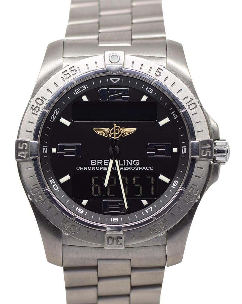 2010 Breitling Mens Aerospace E79362, Titanium, 12M Warranty