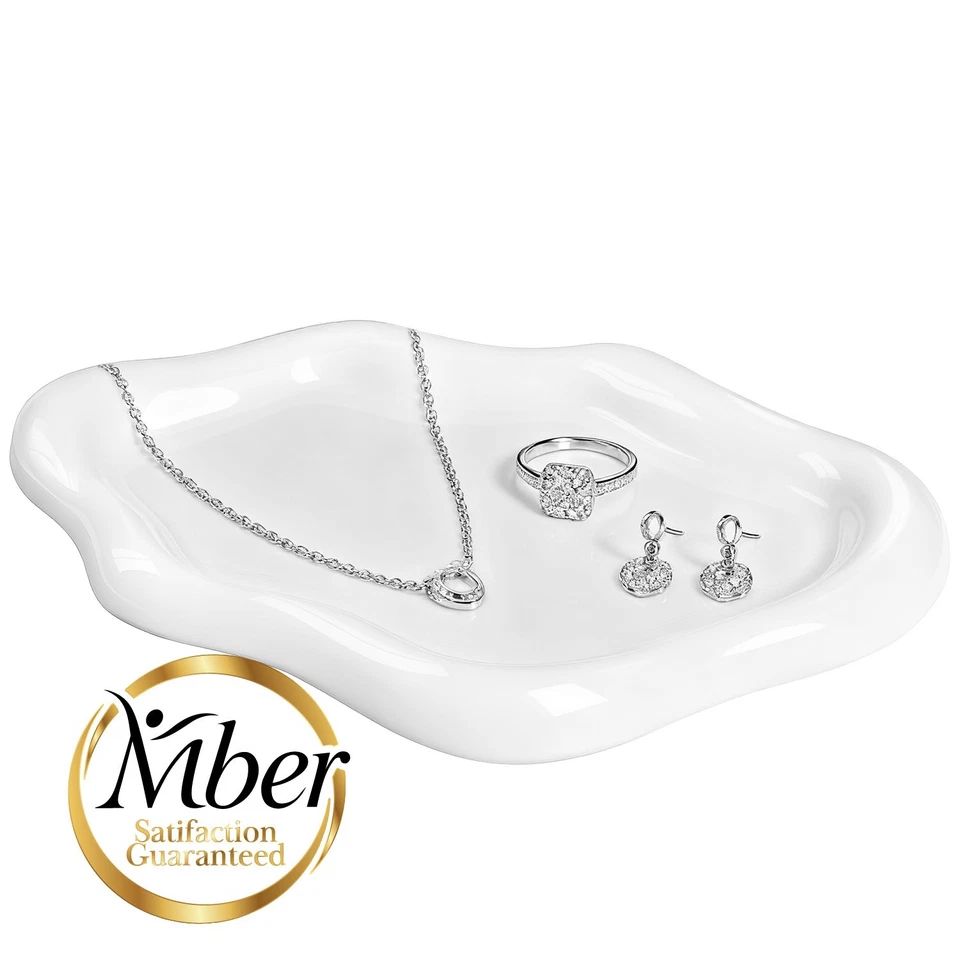 Mber Jewelry Tray Ceramic Jewelry Holder, Jewelry Dish, Ring Tray, Trinket Dish