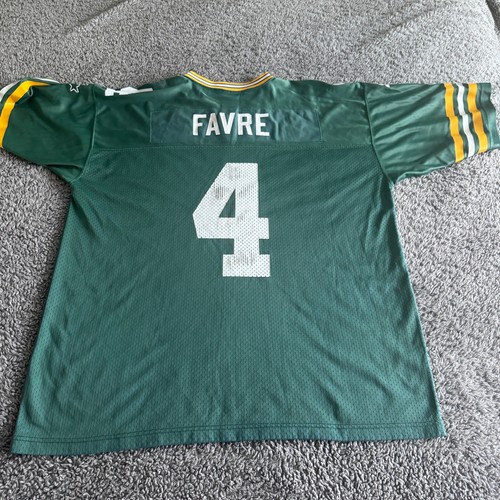 Vintage Starter 1995 Green Bay Packers Brett Favre Football #4 Jersey Mens Sz XL - Picture 6 of 9